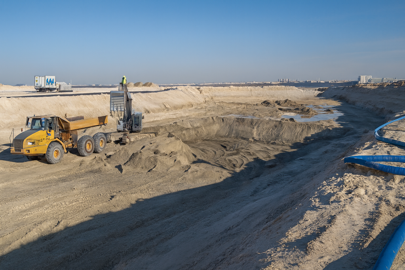 WJ Middle East_Abu Dhabi_Reem Hills_Quay Wall Contruction